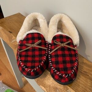 PICK ANY 3 ITEMS FOR $10  - OUTBOUND BUFFALO PLAID SLIPPERS